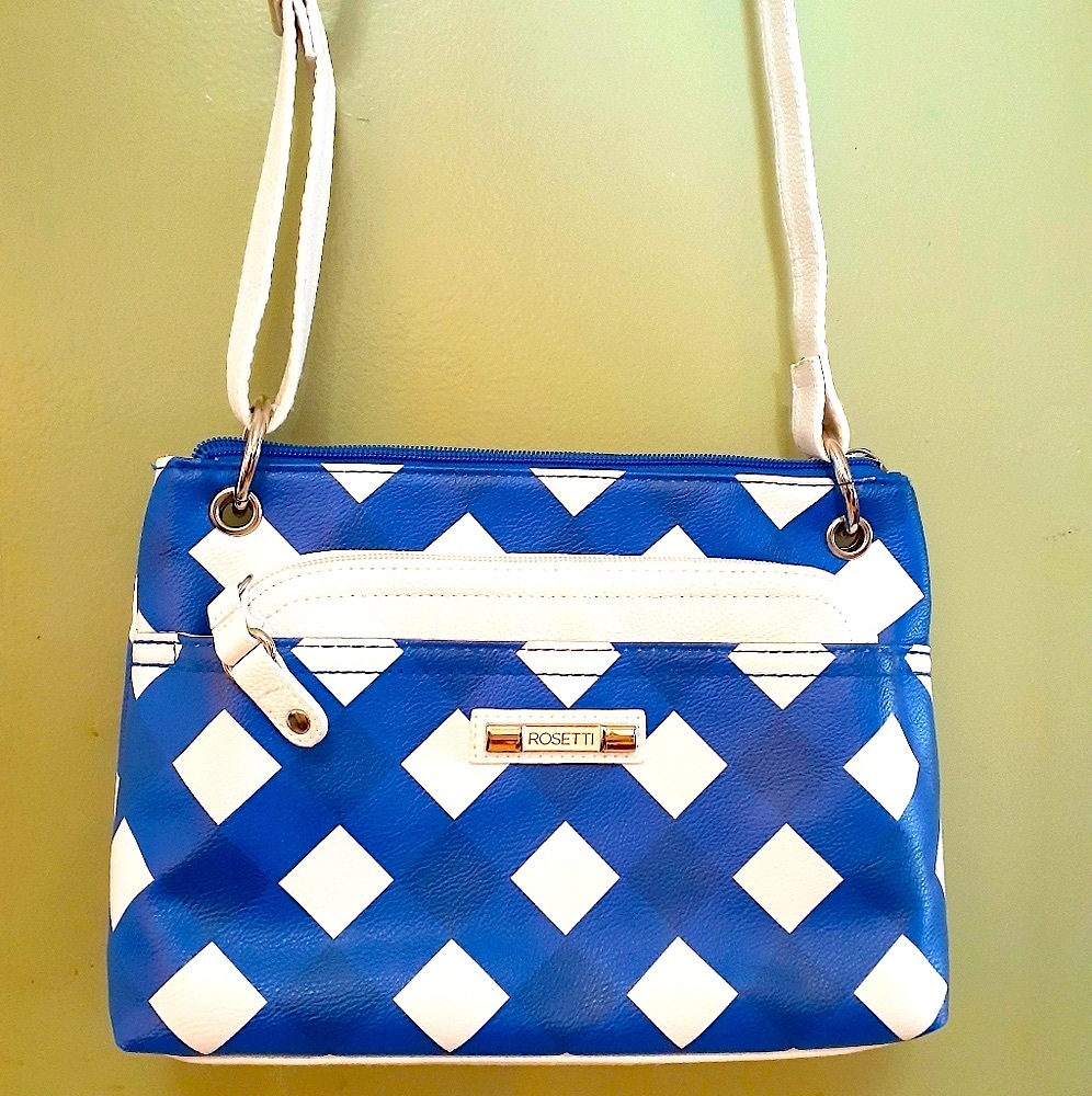 Rossetti blue Diamond Crossbody/shoulder bag NWOT